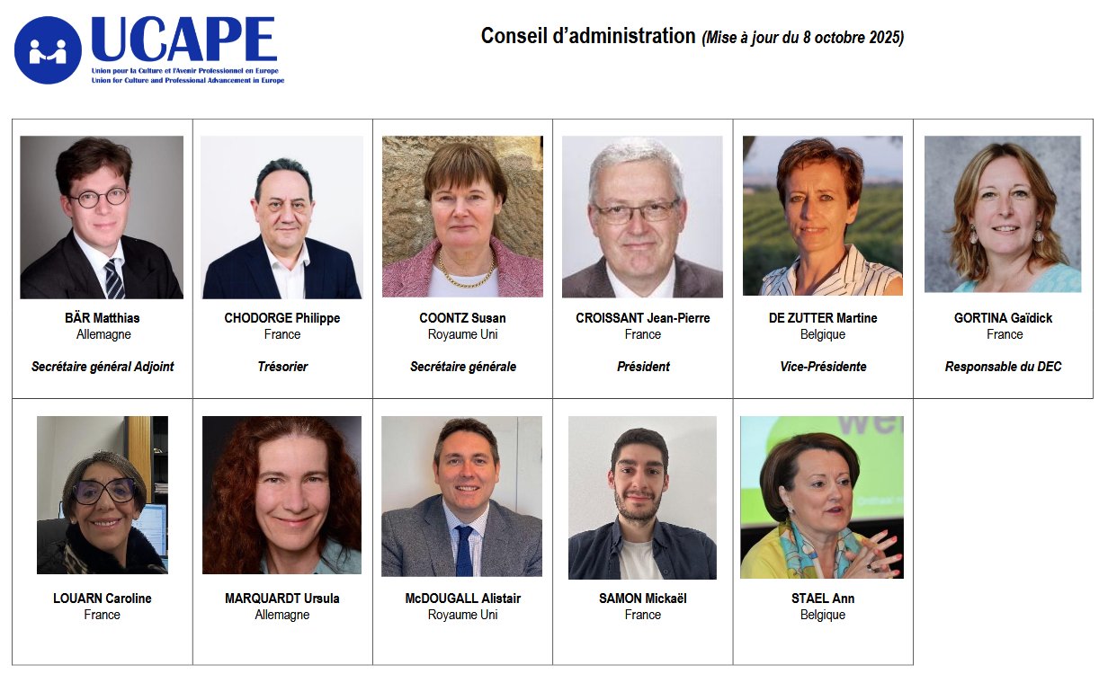 CA UCAPE octobre 2025